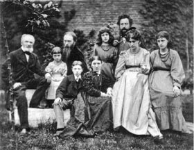 モリスの家族とバーン＝ジョーンズの家族 (1874)