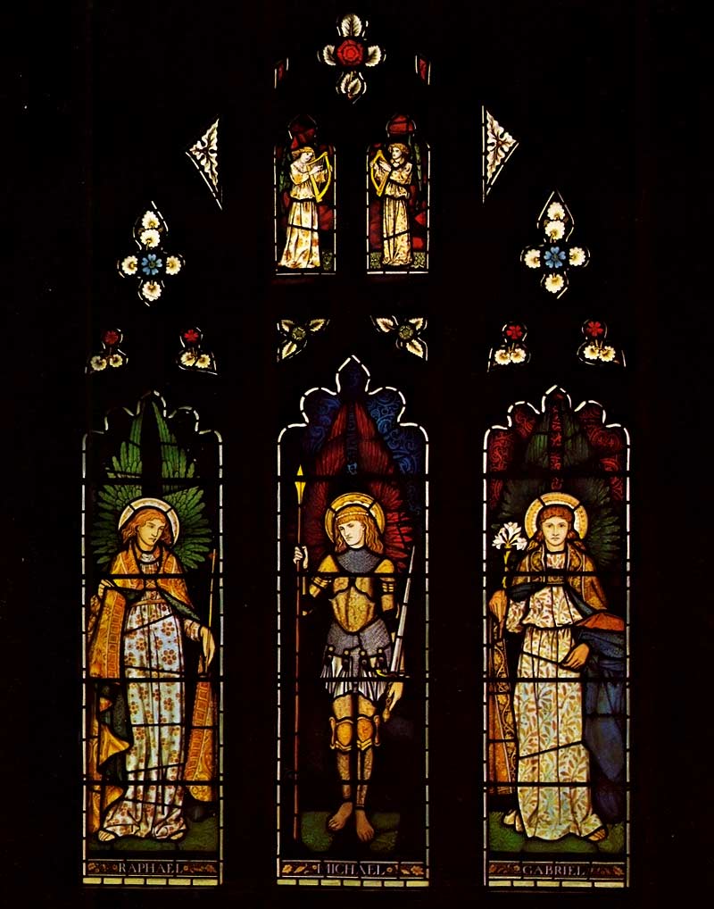 ステンドグラス : セント・メアリー教会（キングス・ウォルデン）、南側廊窓